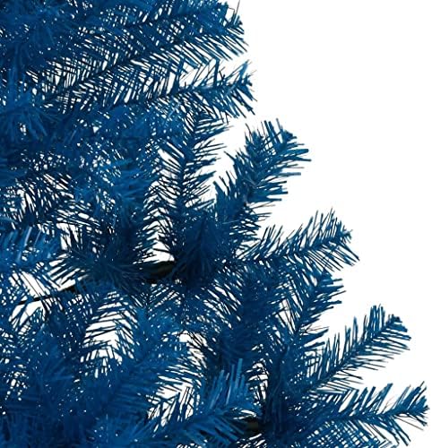 Vidaxl Half Artificial Half Christmas Tree com Stand Blue 70,9 PVC
