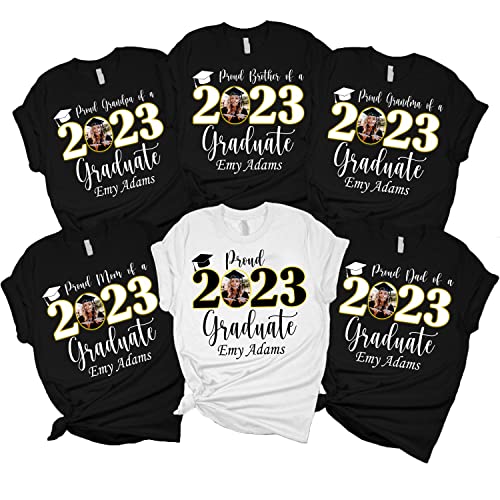 T-shirt personalizada Família de formatura 2023, camisa de formatura personalizada, camisetas de pós-graduação, mamãe orgulhosa