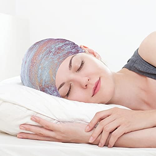 Skull Cap boné de gorro de tampa do sono para gorros de capuz para mulheres em mármore abstrato listrado boné de dormir chapéu de cabelo