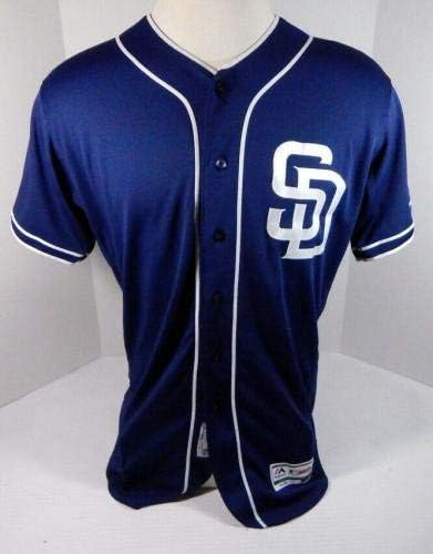 2017 San Diego Padres Griffin Benedict 81 Game usado Jersey da Marinha SDP0950 - Jerseys MLB usada para MLB usada