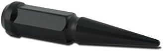 Metal Lugz Spiked Lugz Black 14x1.5 Thread 4.4 Kit de comprimento geral contém 32 terminais e 1 chave