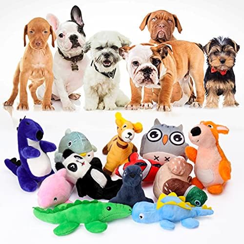 Brinquedos de cachorro squeaky senyouth, 12 pacote de brinquedos de cachorro de 12 paco