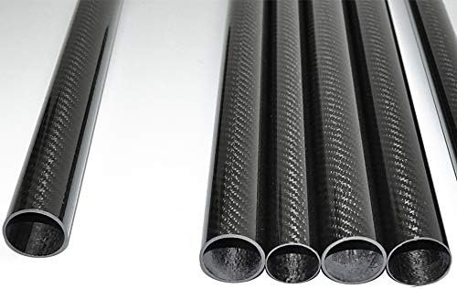 Comprimento do tubo de fibra de carbono de carbono ABESTER 1000mm od36mm x ID34mm 3k Terceira brilhante Terceira enrolada