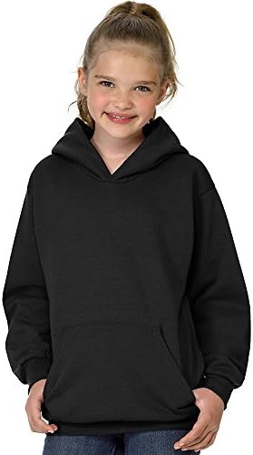 Hanes ComfortBlend® EcoSmart® Youth Pullover Hoodie preto