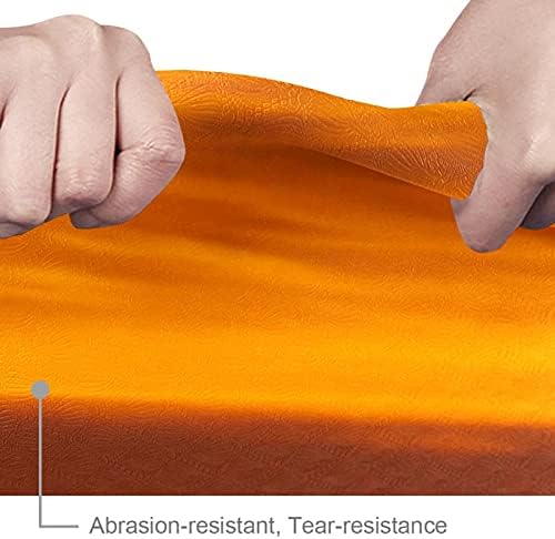 6mm de tapete de ioga extra grosso, pôr do sol imprimido laranja impressão ecológica TPE TATS MATS PILATES MAT COM