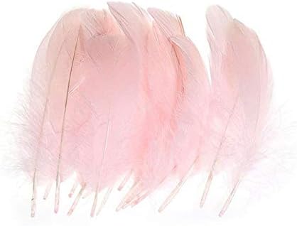 VideOPUP 100pcs Penas rosa 15-20cm Feathers Nature para festas de decoração de roupas artesanais DIY Reuniões de decoração e outras decoração de casa