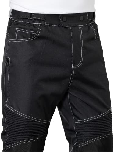 Calças de motocicleta ctbqitom para calças de motocross de homens que andam de calças de moto à prova d'água com joelho e