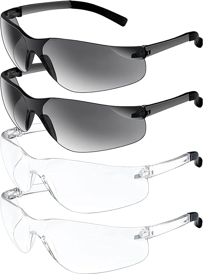Óculos de segurança, óculos protetores para homens mulheres, Ansi Z87.1 Óculos de proteção para os olhos com lente de proteção clara