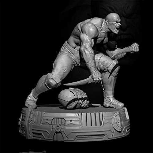 Etriye 75mm 1/24 Modelo de caractere de resina Planeta de ficção científica gigante raivoso Samurai Die Soldier Kit Figura /KH864