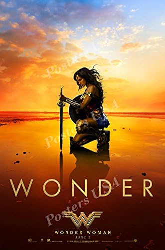 Posters EUA DC Wonder Woman 2017 Filme de pôster brilhante - Fil048)