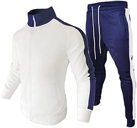 Zip Up Hoodie Y2K, Men's Casual Active Tracksuits Full Zip Sports Rogging Suits Sets Athletic
