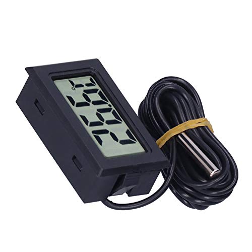 Medição de temperatura, digital eletrônico com fio para medição de temperatura