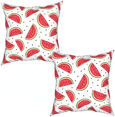 Capas de travesseiros de melancia com sede que a sede