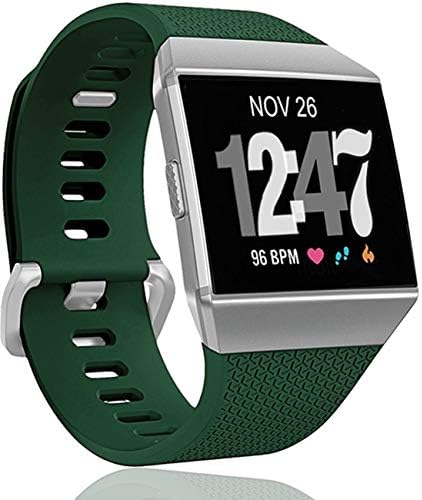 WePro Bands compatíveis com smartwatch smart ionic Fitbit, relógio SPORT SPORT SPORT para Fitbit Ionic Smart Watch, grande, pequeno,