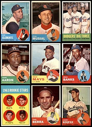 1963 Topps Baseball Completo Set W/O 537 Rose NM+