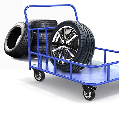 Homhoo 4 rodas giratórias com segurança de bloqueio duplo e espuma de poliuretano sem rodas de ruído, serviço pesado - 300