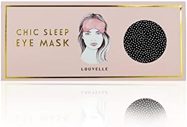 Louvelle elegante Chloe Luxury Oche Máscara, macia sedosa para um sono glamouroso e funcional de beleza, criado a partir de uma luxuosa mistura de seda com algodão de seda