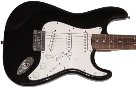 Dierks Bentley assinou autógrafo em tamanho real Black Fender Stratocaster Guitarra Electric B W/ James Spence JSA Autenticação