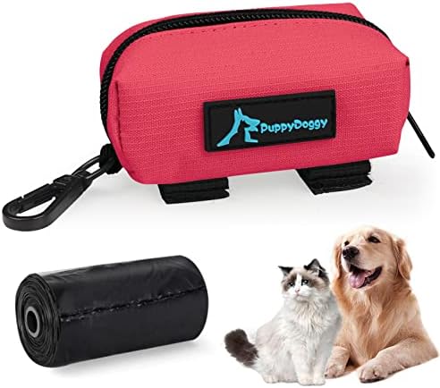 Puppydoggy 1 Pacote Poop Bag Solder para cães e gatos Dispensador de bolsa de cocô de cocô de gatos Dispensador de bolsa com 1