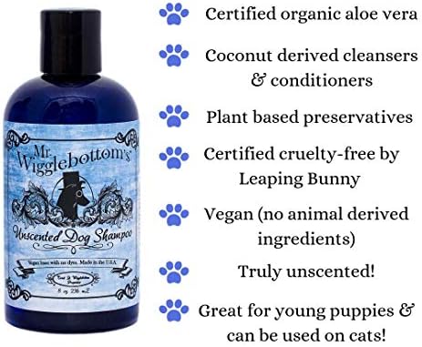 Sr. Wigglebottom's® All-Gatural e Cruelty Free Sdentred Shampoo, 16 onças. - Vegan, sem sulfato, fabricado nos EUA,