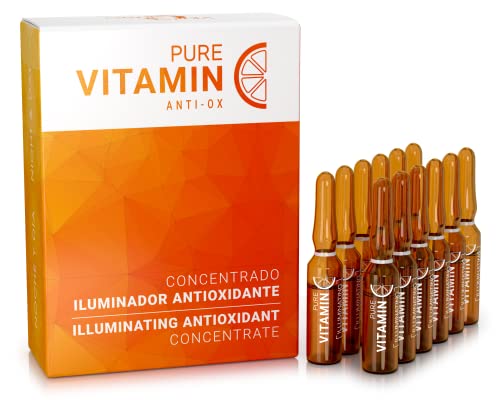 Óleo de ampoule de vitamina C de vitamina C - soro hidratante de face anti -envelhecimento com ácido ascórbico - hidrato e