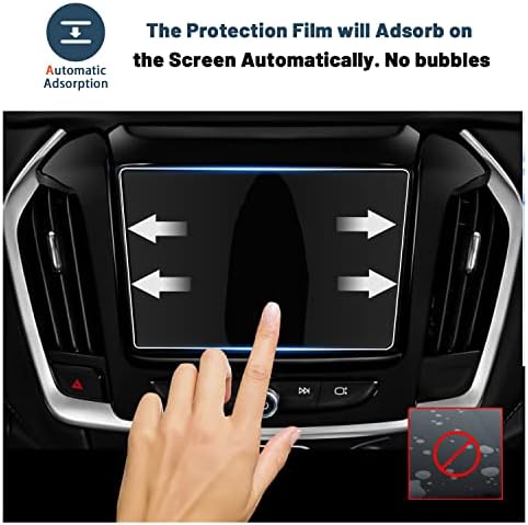 Ruiya para Traverse Screen Protector para 2018+ Chevrolet Traverse 8inch GPS Screen Touchscreen Chevrolet Acessórios para Travessia 9HD Compatível com vidro temperado com 2018-2021 2022 2023