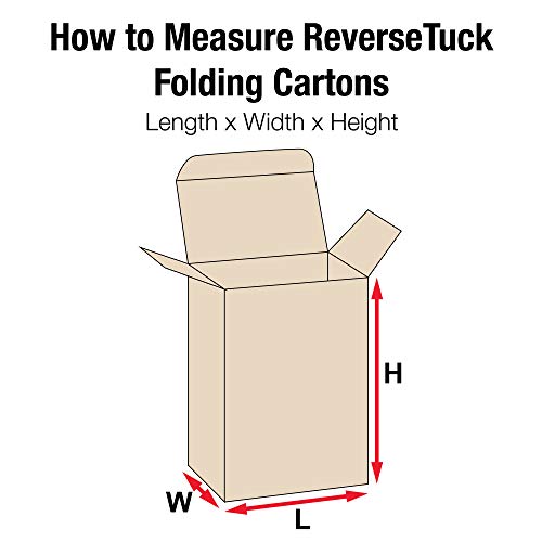 Aviditi RTD2 Reverse Tuck Dobring Cartons, 2 1/2 x 1 3/4 x 4 , Kraft