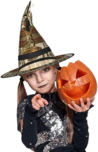 Unissex Witch Hat Decor Decoração Hipster-Avan-Egípcia-Facho de Halloween Prop Party Party Masquerade Cosplay Costume de bruxa fantasia