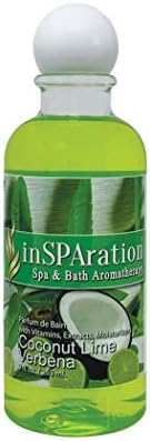 Spa de instoação e aromaterapia com banho 371x líquido de spa, 9 onças, coco limão verbena