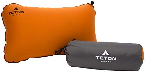 TETON Sports Comfortlite Pillow Auto-Inflativo; Apoie seu pescoço e viaje confortavelmente; Leve -o no avião, no carro, mochila e