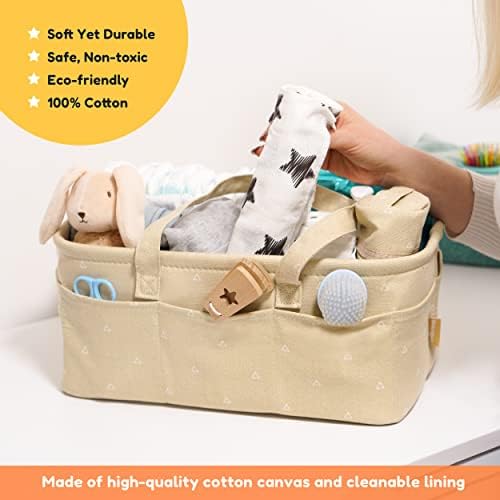 Starhug Baby Frelaper Caddy Organizer - Cesta de chá de bebê | Lata de armazenamento de berçário grande para trocar