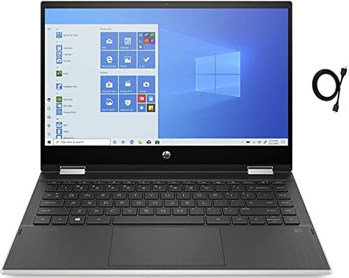 HP 2023 Pavilhão X360 14 FHD IPS Laptop 2-em-1 Premium de tela Touchrecé, 11ª geração Intel 4-core i5-1135g7 até 4,2