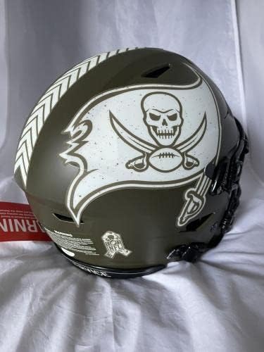 Tampa Bay Buccaneers Mike Evans assinou o capacete SPELFLEX SPEDFLEX inscrito - capacete Speedflex JSA - Capacetes NFL