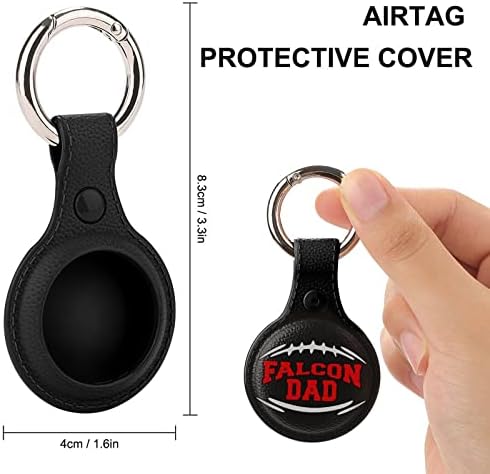 Rugbi Football Daddy Holder para Airtag Key Ring TPU Proteção Caso Caso Locator Tag para Pets de bagagem de carteira