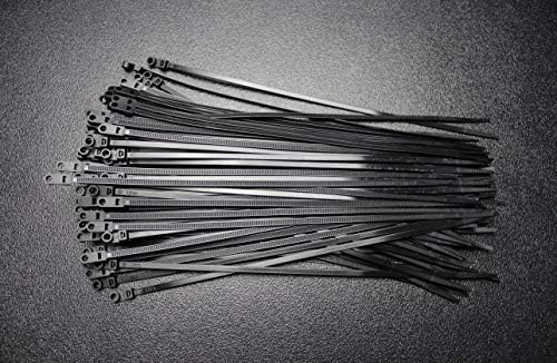 500 pacote de 11 polegadas Brilhas de montagem Brilhas de nylon preto parafuso de parafuso cabo BMCT11