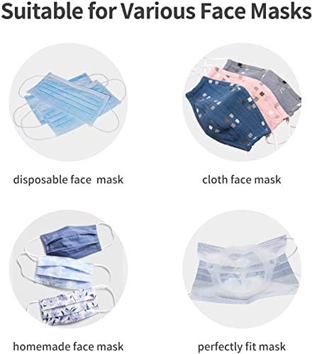 Suporte de máscara 3D - suporte de máscara de silicone de 10 pacote para proteção de batom suave e confortável respirar lavável