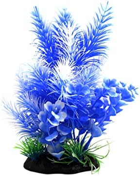 UXCELL® Branco Blue Plant Plant Ornament Aquarium Terrarium Decoration para répteis e anfíbios