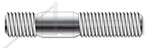 M24-3.0 x 90mm, DIN 939, métrica, pregos, extremidade dupla, extremidade de parafuso 1,25 x diâmetro, a2 aço inoxidável