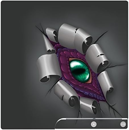 'Disagu Design Skin for Sony PS3 Slim + Controller Skin - Dragon Eye - roxo