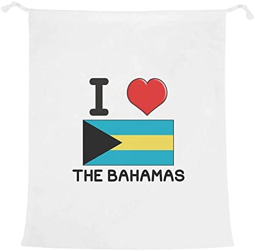 Azeeda 'eu amo a roupa de lavanderia/lavagem/armazenamento das Bahamas