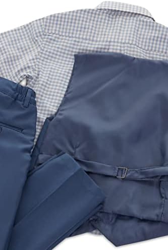 Vittorino Boys 4 peças de traje com colete, camisa, gravata borboleta, calça e bolso quadrado | Vestuário formal e menores e pequenas