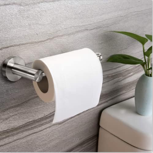 Suporte de papel higiênico, 4,7 polegadas de lava -lava -lava -lasco para banheiro, cozinha, banheiro SUS304 Montagem de parede de papel higiênico suporte de papel escovado níquel