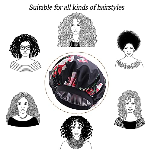 Capoto de cetim de Kimkslay para cabeceira de cabelo para mulheres para mulheres Capinho de cabelo Capinho para tranças,