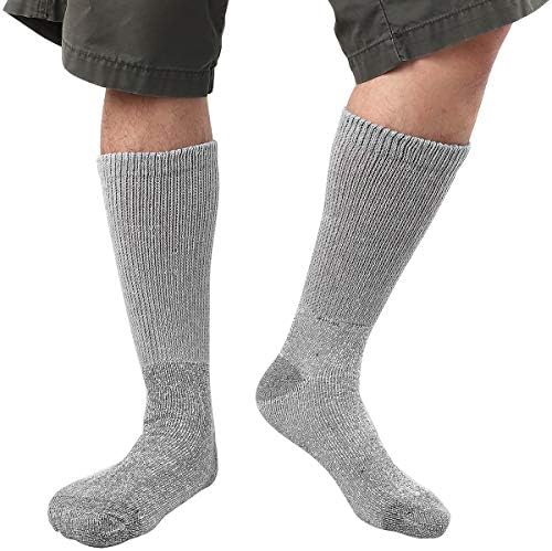 Médico Recomendar meias diabéticas térmicas Mantenha meias de tripulação que não vinculam os pés para homens para homens