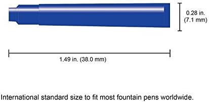 Monteverde reabastece tamanho internacional azul 6 pacote de pacote cartucho de caneta - G302BU