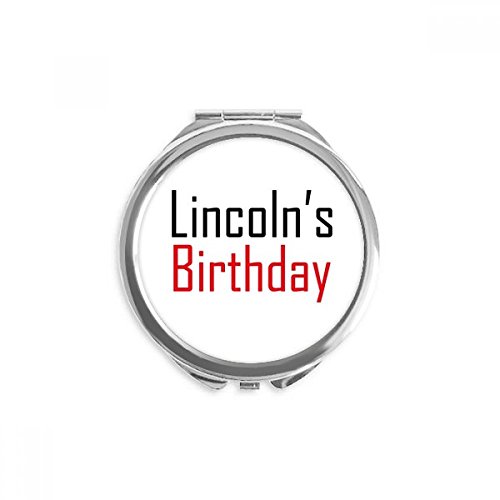 Comemore o festival de bênção de aniversário de Lincoln, espelho compacto, vidro portátil de bolso portátil