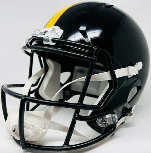 Steelers Najee Harris assinou fanáticos por capacete de réplica em tamanho grande Riddell B314830 - Capacetes NFL autografados