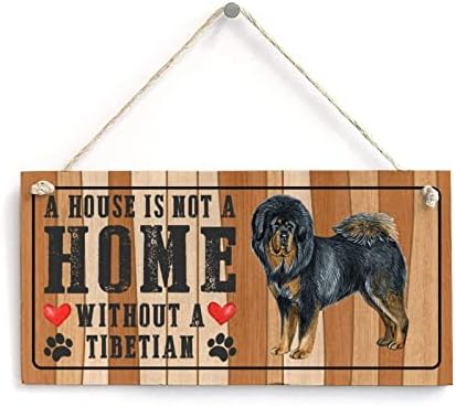 Citação de amantes de cães signo yorkshire terrier Uma casa não é uma casa sem um cachorro Funny Wood Dog Sign Dog Memorial Placa Rústico