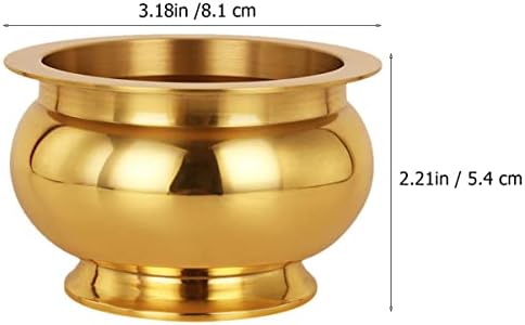 RFME 4 PCs Gold Bowl All-Altar Meditação para Aromaterapia Relaxamento Oferecendo bandeja Vintage Burning Bakhoor Bornging