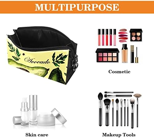 Tbouobt Makeup Bag Zipper Pouch Travel Organizador cosmético para mulheres e meninas, abacate de frutas